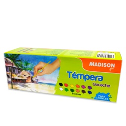 [8922] Tempera Gouache MADISON 12 colores de 22cc.