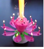 Velas pirotecnicas flor musical