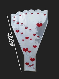 [CD48CM] Cono para flor de celofan tipo embudo 48x30x9cm