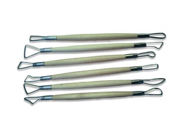 [E0238] Herramienta para moldeado y tallado en arcilla y ceramica 6pcs
