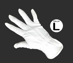 Guantes blanco para desfile civico IMPORTADO con venas 12pcs