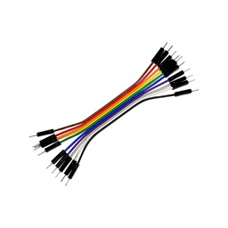 [CJ-1040MM] Robotica - cable jumper macho-macho de 10cm, juego de 40pcs