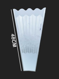 [CFR4824] Cono para flor de celofan recto 48x24x8cm