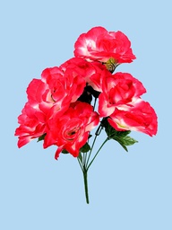 [RR490] Flor - ramo de 9 rosas, largo 50cm, corola 9 cm