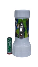 [JF1599] Linterna pequeña JF1599 para 1 pila AA con luz Led + 1 pila AA