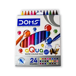 [80077/80078] Marcador aqua water colour pens DOMS 24pcs