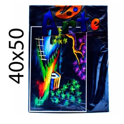 [LGA4050] Lienzo Negro / Gamusa Economico 40x50cm