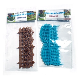 [rejillas] Maqueteria reja / rejillas para jardin, plazas y parques ESC 1:50 de 6pcs