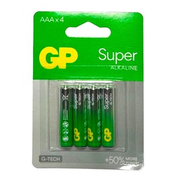 [AAAx4] Pilas GP Super Alkaline AAA  (4pcs)