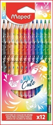 [862201] Color largo MINI CUTE Maped cajita de 12 colores