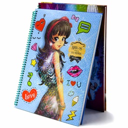 Cuaderno anillado Artesanal Carta 7mm 100H