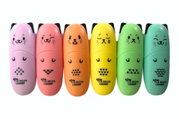 [LS6008P] Resaltador de color pastel LS6008P MINI 1-5mm La Selva de 6 colores