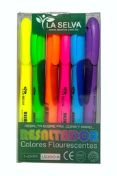 Resaltador de colores fluorescente LS1200N, 1-4mm La Selva de 6pcs