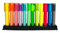 [LS6004-12] Resaltador jumbo 8 color pastel + 4 color neon La Selva de 12 colores